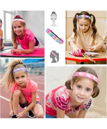 Bellisia Unicorn Elastic Headbands for Girls Kids Teen Cute Non Slip Hairbands Wide Head Bands Stretchy Sports Hairband for Yoga Adjustable Hair Band Hair Accessories - Buy Online on GoSupps.com