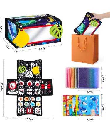 Shop Nicknack Baby Mirror Toys | Foldable Prone Position Toys & Montessori Crackling Book for 6-12 Months - Buy Online on GoSupps.com