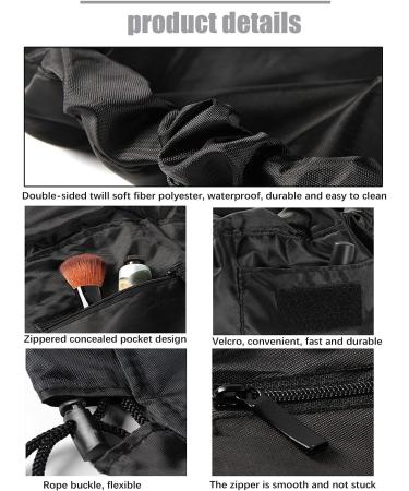Portable Waterproof Cultural Bags - Oxford Cloth Cosmetic Storage for Men & Women | Black Makeup Organizer - Buy Online on GoSupps.com