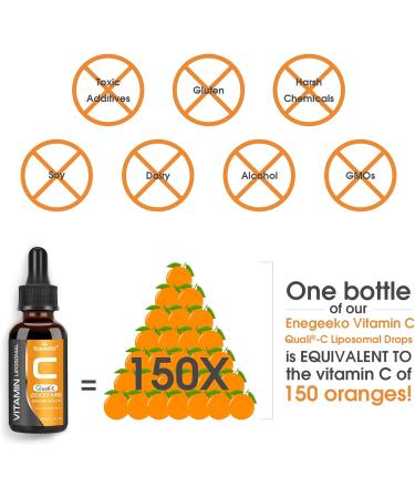 Liposomal Vitamin C 2000 mg | Non-GMO Vegan-Friendly & pH-Neutral Drops | 60ml | Quali -C | Boost Immunity & Absorption - Buy Online on GoSupps.com