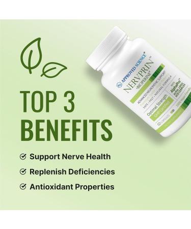 Approved Science Nervprin - Premium Nerve Support with Benfotiamine B12 & R-Alpha-Lipoic Acid - USA Made - 60 Capsules - Buy Online on GoSupps.com