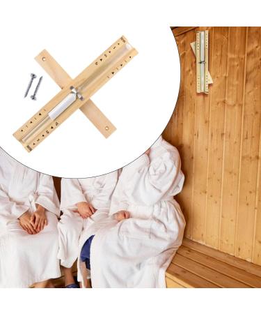 Qianly Sauna Hourglass Timer - 15 Minute Heat Resistant Sandglass for Spa | Yellow Rotating Sand Timer - Buy Online on GoSupps.com