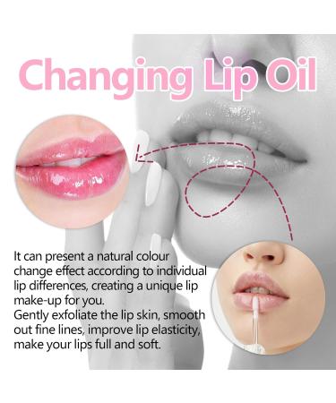 Bossup Color Changing Lip Oil V2 - Nourishing Long Lasting Non-Sticky Lip Gloss & Tint | Magic Moisturizing Pink Lip Glow - Buy Online on GoSupps.com