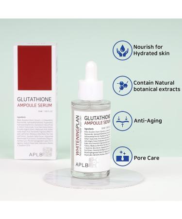 APLB Glutathione Ampoule Serum 1.69 FL.OZ - Korean Skin Care for Balanced Skin Tone, Elasticity, and Moisturization - Buy Online on GoSupps.com