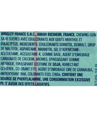 AIRWAVES 5 Etuis de 10 Chewing-Gum sans Sucres aux Go ts Menthol & Eucalyptus 70g - Buy Online on GoSupps.com