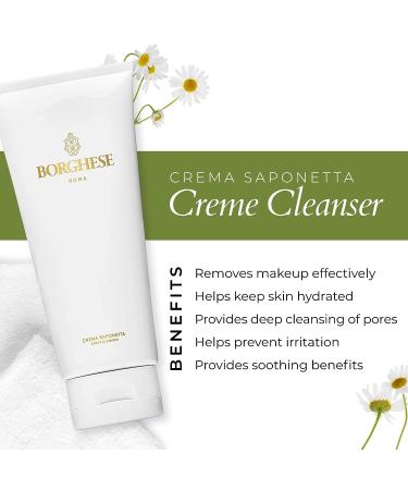 Borghese Crema Saponetta Deep Cleansing Cream - 6.7 FL Oz - Face Cleanser for All Skin Types - Buy Online on GoSupps.com
