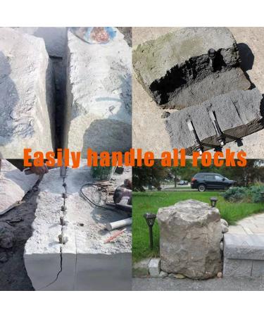 6-PCS Wedge and Feather Shims for Concrete Marble Granite Rock Stone Splitting - Buy Online on GoSupps.com