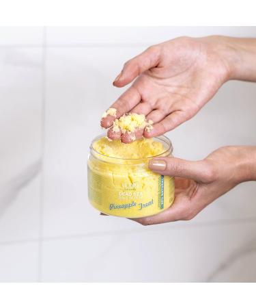 Victoria Beauty Totes Sea Body Peeling - Dead Sea Exfoliating Salt Scrub for Face & Body | Natural Pineapple & Coconut Scent (400g) - International Shipping Available - Buy Online on GoSupps.com