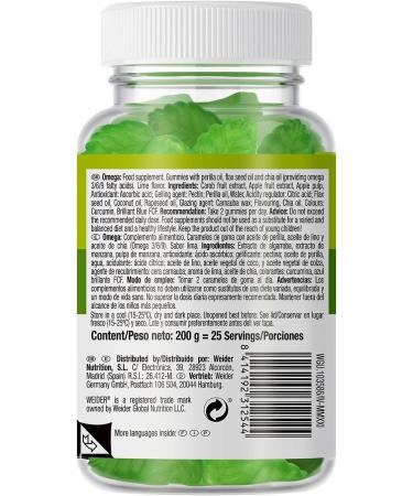 Weider Omega Gummies - Omega 3-6-9 for Heart Skin & Anti-Inflammatory System - Vegan - Gluten Free - No Added Sugars - No Artificial Sweeteners - 50 Gummies - Buy Online on GoSupps.com