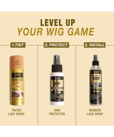 EBIN NEW YORK Tinted Lace Aerosol Spray 3-Pack Light Beige Quick Dry Water Resistant Even Spray Matching Skin Tone Natural Look 2.7 Oz/80 mL 2.7 Fl Oz (Pack of 3) Light Beige - Buy Online on GoSupps.com