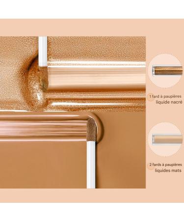Fard Paupi res Liquide Maquillage - 6 Pi ces Double Extr mit Tenue Longue Imperm able Maquillage Fard Paupi res Matte Et Paillet Pour Voyage F te Travail Banquet Occasions Sp ciales Mariage Da - Buy Online on GoSupps.com