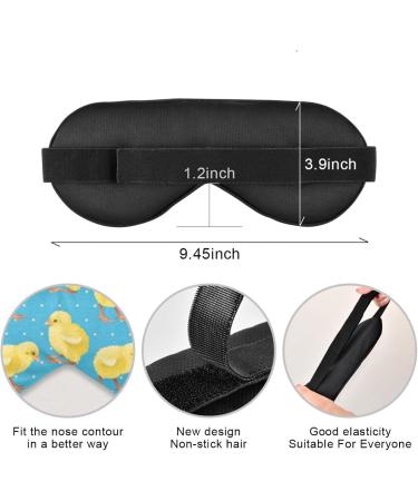 Yellow Chicken Eye Mask | Funny Lightweight Sleep Mask with Adjustable Strap | Light Blocking Blindfold for Men & Women - Perfect for Travel & Naps - Buy Online on GoSupps.com
