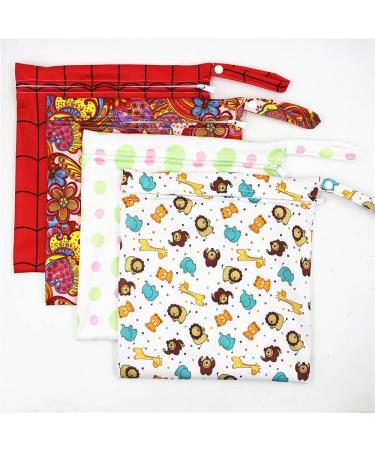 Baby Diaper Bag Wet Dry Organizer - Waterproof Zipper Bag, Reusable Cloth Wet Bag (Color 10 M) - Buy Online on GoSupps.com