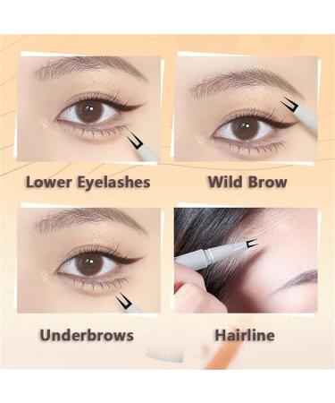 ZXTNVB Double Tip Waterproof Liquid Eyeliner Pencil - Super Slim Eye Liner Pen 2 Pcs Black - Buy Online on GoSupps.com