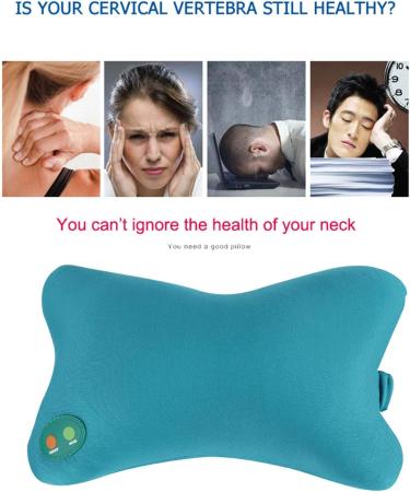 Electric Neck Massager Cushion - Soft Nude Kneading Pillow for Back Pain Relief at Home Office & Car - Buy Online on GoSupps.com