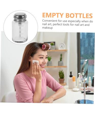  OKUMEYR Push Glass Bottle With Measuring Scales Nail Polish Remover Bottles Nail Polish Remover Pump Nail Polish Remover Glass - Buy Online on GoSupps.com