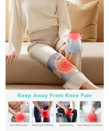 SKG Knee Massager with Heat & Vibration - Cordless Heated Knee Brace for Pain Relief | Portable Joint Pain Relief Gift for Dad | W3 PRO - Buy Online on GoSupps.com