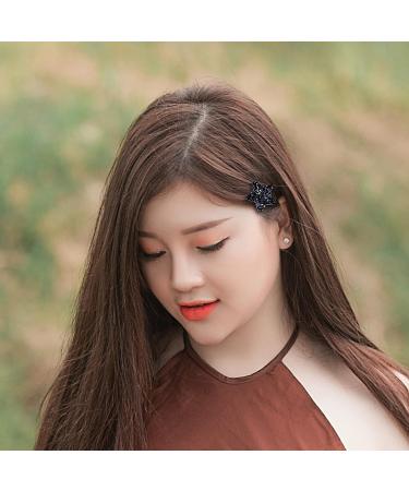 Cute Star Metal Snap Hair Clips - Set of 16 | Sparkly Fashion Barrettes for Women & Girls | No-Slip Accessories for Parties & Birthdays - Buy Online on GoSupps.com