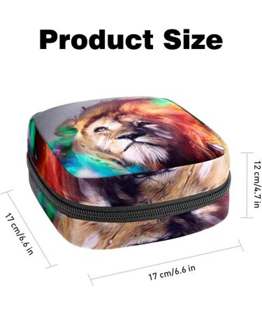 Women's Bonds Storage Pockets Stillpad Halter - Colorful Lion Portable Period Kit Bag | Feminine Product Bag for Women & Girls - Buy Online on GoSupps.com