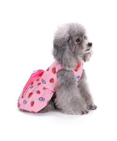 Petcute dog dress pet little dog clothing dog summer dress pet dog dress beautiful flower pet clothing Elegant Bowknot puppy skirt dog princess clothes tutu wedding lace line pink
