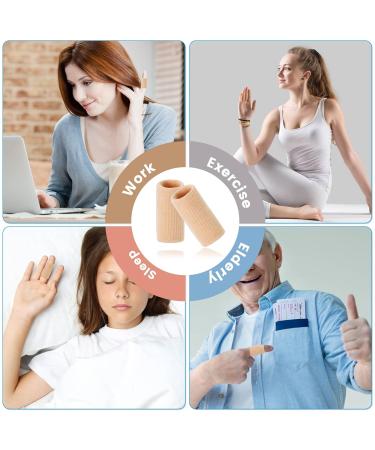 Ednyzakrn 20-Piece Finger Protection Bandage Set - Stretchy Covers for Injury Arthritis & Basketball - Beige - Buy Online on GoSupps.com