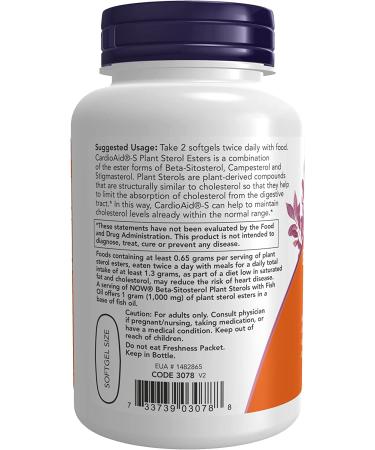 Now Foods Beta-Sitosterol Plant Sterols 90 Softgels - Heart Health Support - Buy Online on GoSupps.com