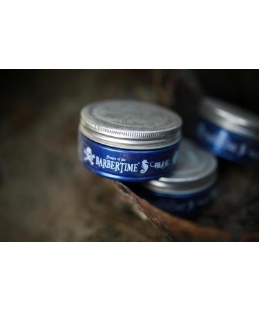 BARBERTIME Hair Styling Pomade Wax | Bubble Gum Blue Pomade No1 | Shine Look Strong Hold 150 ml - Buy Online on GoSupps.com
