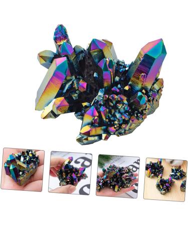 COHEALI 6 Pcs Colorful Crystal Clusters Fish Bowl Decorations Feng Shui Figurine Natural Stones Ornament Gem Colorfulx3pcs 3X3CMx3pcs - Buy Online on GoSupps.com