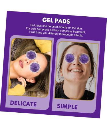 Angoily 2 Pairs Gel Eye Mask Round Cold Hot Eye Cover Cooling Eye Cover Women Eye Covers Reusable Eye Sleep Patch Under Eye Pad Fatigue Relaxing Eye Pads Summer Purple PVC Ice Cream - Buy Online on GoSupps.com