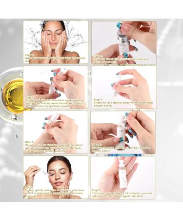 Fullerene Collagen Multi-Active Serum Instant Face and Eye Lift 44 Vials of Newly Upgraded Moisturizing Serum - Buy Online on GoSupps.com