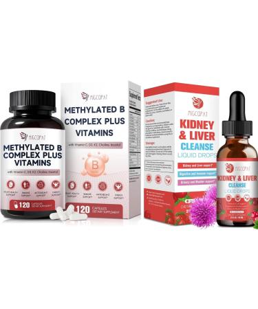 Migcopat Methylated Multivitamin Plus + 28-in-1 Kidney & Liver Cleanse Drops 60ml