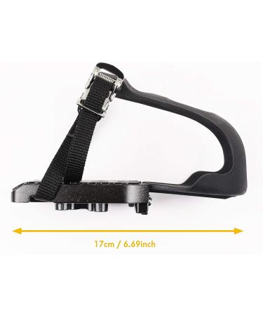 CyclingDeal Toe Clips Cage - Peloton Bike Compatible Look Delta Pedals Adapters - Dual Function Pedals for Sneakers - Classic Model - Buy Online on GoSupps.com