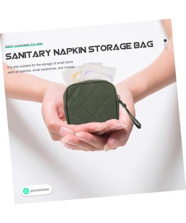 Gleavi 2-Pack Napkin & Tampon Storage Bags - Green Travel Coin & Menstrual Pillow Holders for Women - Buy Online on GoSupps.com