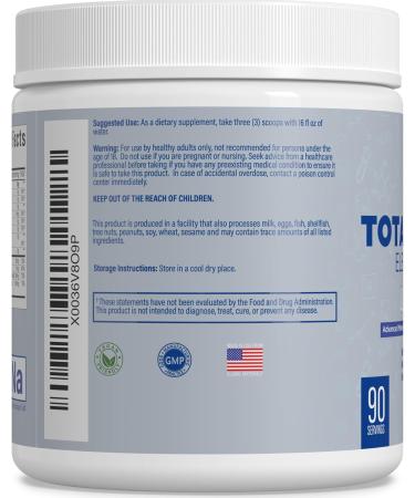 Total Hydration Electrolyte Replacement Mix - Unflavored Powder Supplement (90 Servings) with Potassium Magnesium Zinc & Pink Salt - No Sweeteners - Buy Online on GoSupps.com