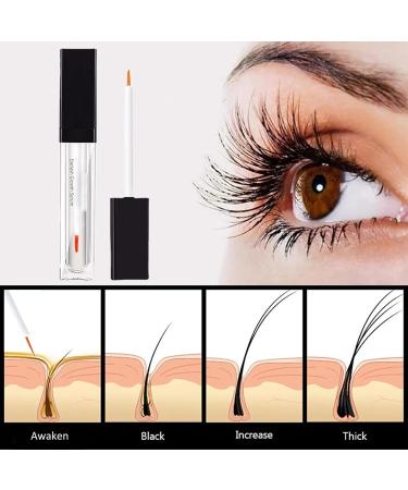 Eyelash Growth Serum - Eyelash Serum for Growth and Thickness - Lash Growth Serum - Moisture Activate Thicker Fuller Natural Looking - Strengthen Longer Curly Enhancer Boost Extension Stimulate Dense - Buy Online on GoSupps.com