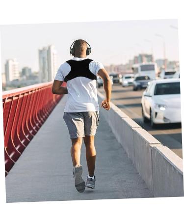 FELTECHELECTR Belt Holder Brace Shoulder Rest Back Straightener Back Support Belt Black Polyester - Buy Online on GoSupps.com