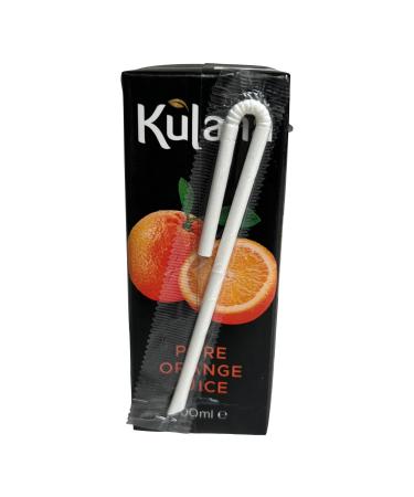 27 x 200ml Kulana Pure Orange Juice with Straw