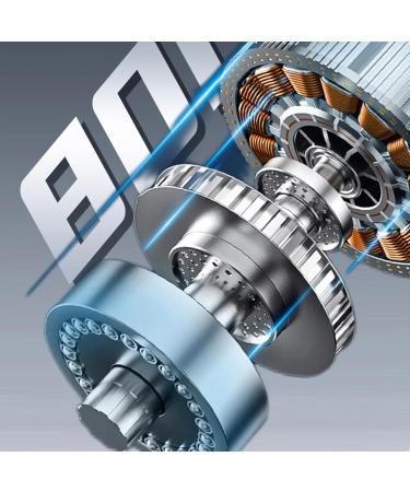 Pocket Size Electric Shaver - Portable Metal Shaver with Battery Display Washable & Fast Charging Ideal Travel Gift - Silver & Gradient Blue - Buy Online on GoSupps.com