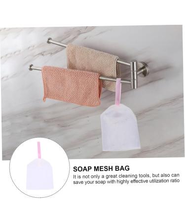 AUTSUPPL 3pcs Foaming Net Exfoliating Mesh Soap Pouch Travel Soap Sack Saver Soap Foaming or White - Buy Online on GoSupps.com