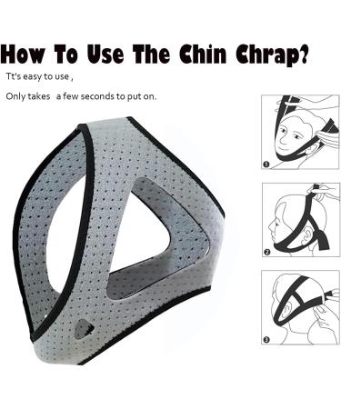 LUZMQ Anti Snoring Chin Strap - Adjustable Breathable Sleep Support for Men (Gray) - Buy Online on GoSupps.com