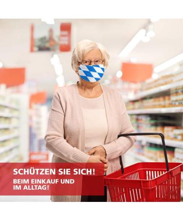 Petit Aid Reusable 3-Layer Cotton Face Mask | Washable Fleece Mouth-Nose Protection | Made in Germany | International Shipping - Buy Online on GoSupps.com