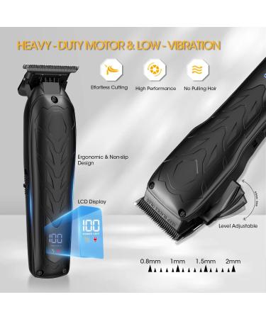 Professional Hair Clippers for Men - 7500 RPM Waterproof Beard Trimmer & 3-in-1 Hair Cutting Kit | Cordless Barber Clipper Set with LED Display - Perfect Men's Gift - Buy Online on GoSupps.com