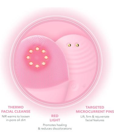 FOREO Luna 4 Plus Facial Cleansing Brush with Red LED Mask - Antiaging Face Massager for Deep Cleansing & Firming - Microcurrent Face Sculptor - Normal Skin Care - Buy Online on GoSupps.com