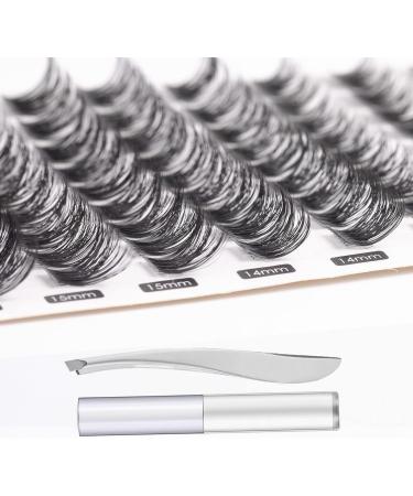 SISILILY Individual Cluster Lashes Kit | Reusable 3D Eyelash Extension | Soft Natural C CC D Curl | With Glue | 90 clusters - DM05 - Buy Online on GoSupps.com