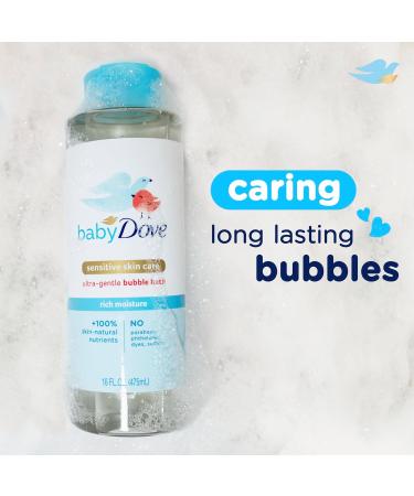 Baby Dove Bubble Bath 16 oz - Rich Moisture for Sensitive Skin Nourishing & Fun Bath Time Care - Buy Online on GoSupps.com