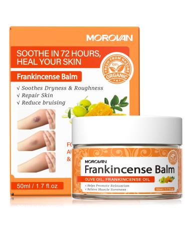 Morovan Elderly Bruise Balm Frankincense: Soothing Skin Balm for Appearance of Bruises & Joint Muscle Discomfort, Helps Promote Comfort & Relaxation for Men & Women