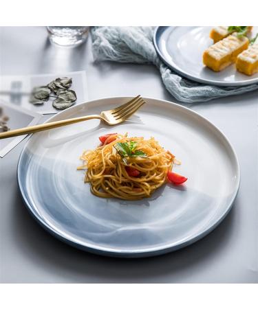 Serving Plates Ceramic Dinner Plates Dish Plates Household Kitchens Restaurants Round Plates Steak Plates Dessert Plates Regular Dinner Plates Plain Plates for Appetizer Dinner and Desserts (Color Medium D - Buy Online on GoSupps.com