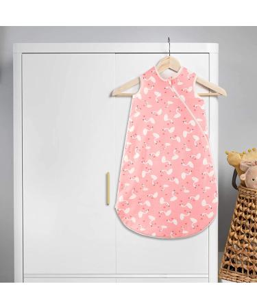Beeweed 1.5 Tog Cotton Baby Sleeping Bag 18-36 Months - Unisex Wearable Blanket for Toddlers - Sleeveless Swaddle Sack with Double Zipper - All Seasons Sleep Bag - Swan Design - Buy Online on GoSupps.com