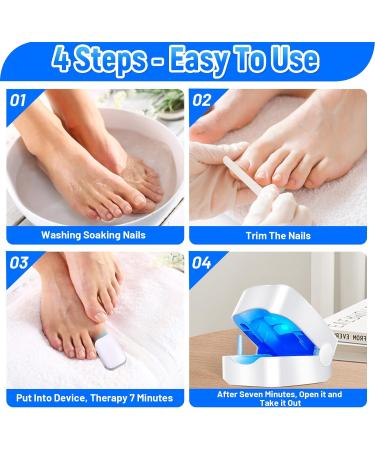 Anti Fungal Laser Device - Fast-Acting Nail Fungus Treatment | Home Treatment for Toenail Infections | Onychomycosis Home-Treat - 7-Minute Nail Treatment (1Pcs) - Buy Online on GoSupps.com
