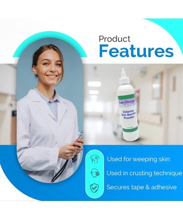 Safe n' Simple Stoma Skin Barrier Powder - 1 oz | Medicated Ostomy Skin Protection Powder - Buy Online on GoSupps.com